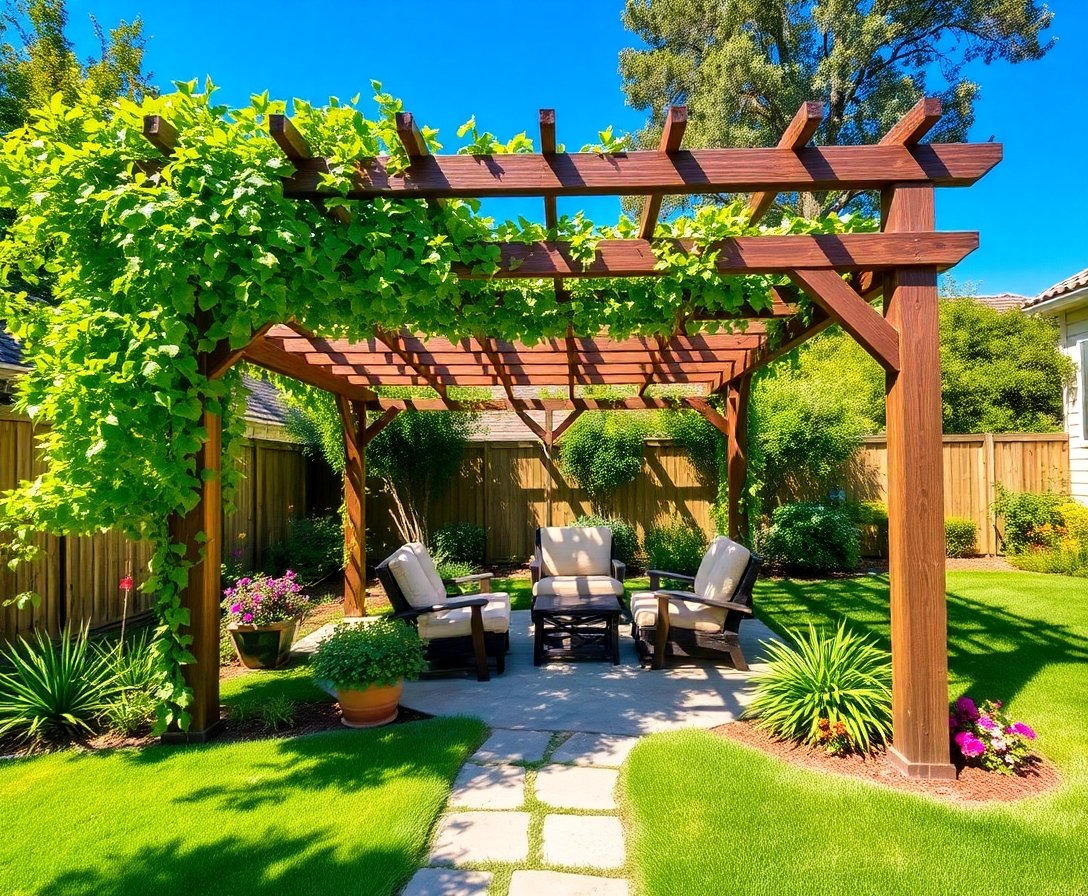 Bahçe Dekorasyonunda Gölgelik ve Pergola Uygulamaları