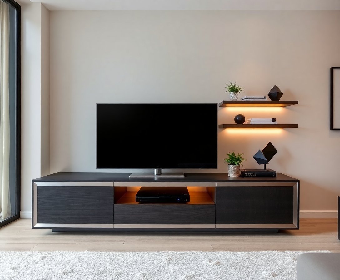Modern TV Ünitelerinde Renk ve Malzeme Seçimi
