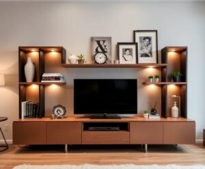 TV Ünitelerinde Aksesuar Düzenlemesi Dekoratif Öğeler ve Kişisel Dokunuşlar